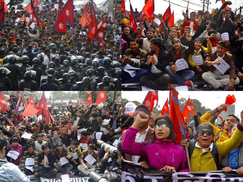 भारतमा शनिबार पनि प्रदर्शन