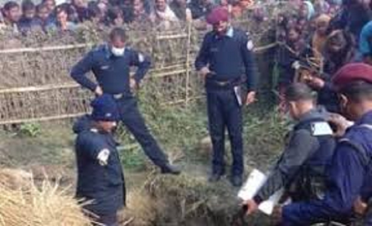 मोरङ र सुनसरीको सिमानामा हत्या गरी परालले छोपेको अवस्थामा युवकको शव फेला