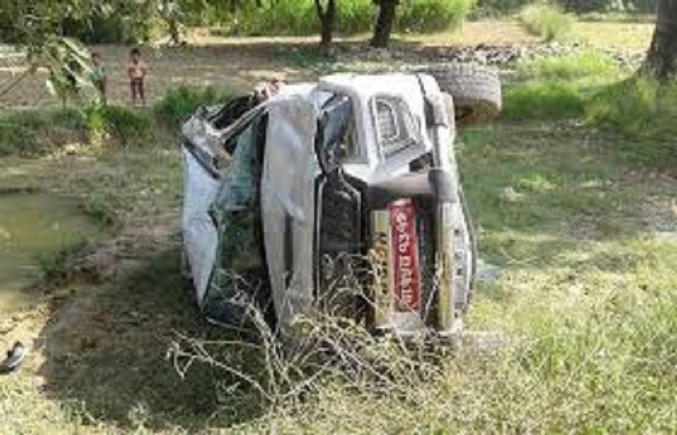 सर्लाहीमा स्कारपियो पल्टिदा एकको मृत्यु, पाँच जना घाइते