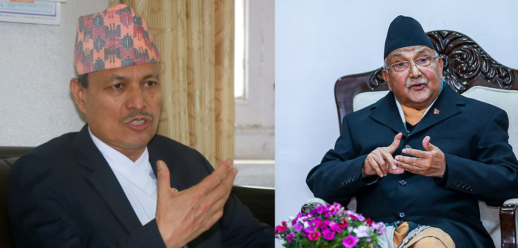 एमाले बन्दशत्रमै ओली र रावलबीच कटाक्ष