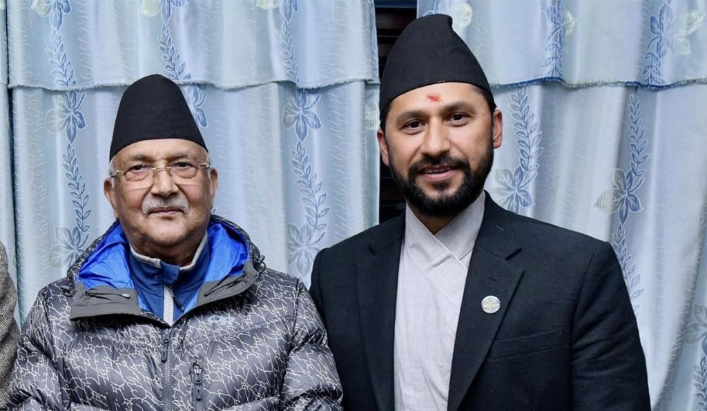 एमाले अध्यक्ष ओली र रास्वपा सभापति लामिछानेबिच भेटवार्ता, के भयो कुराकानी ?