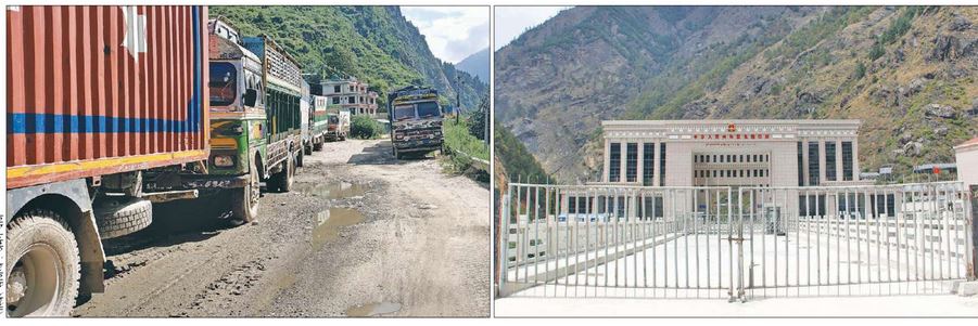चीनतर्फका दुई मुख्य नाका ठप्प