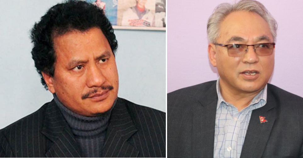 मन्त्रीक्वार्टर पुगेर विप्लवले भेटे गृहमन्त्री थापालाई