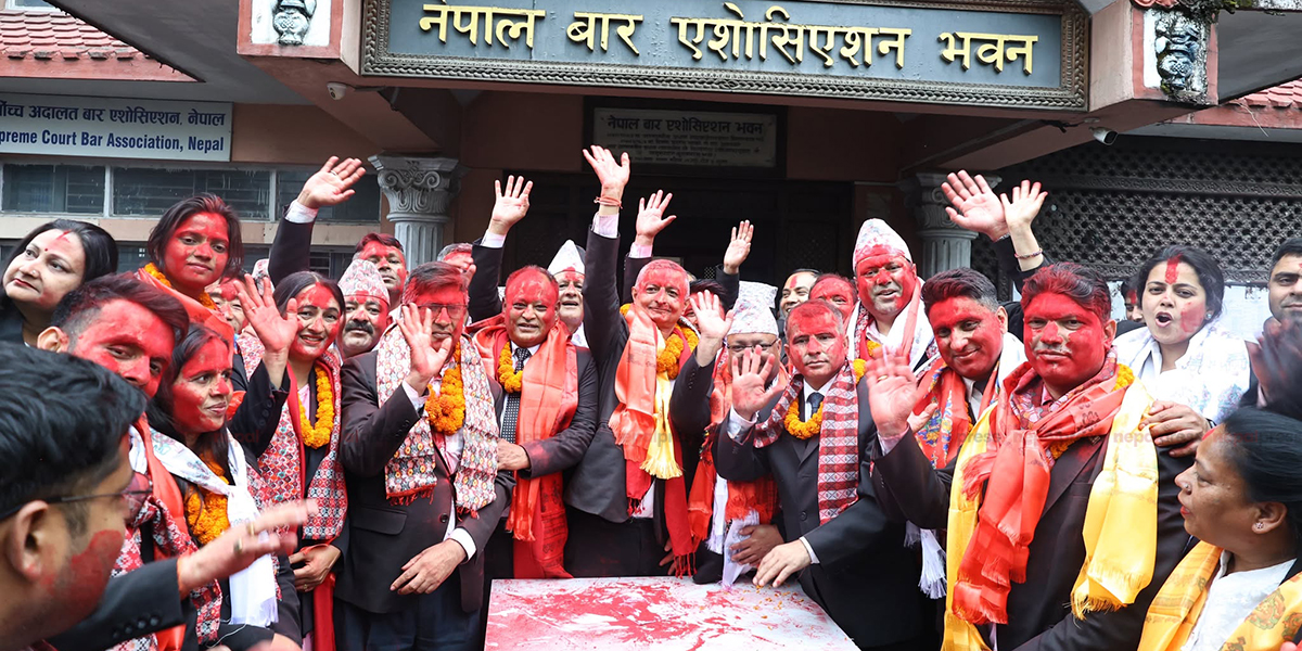 नेपाल बारमा नयाँ नेतृत्व, सबै पदमा मिश्रको प्यालन निर्वाचित