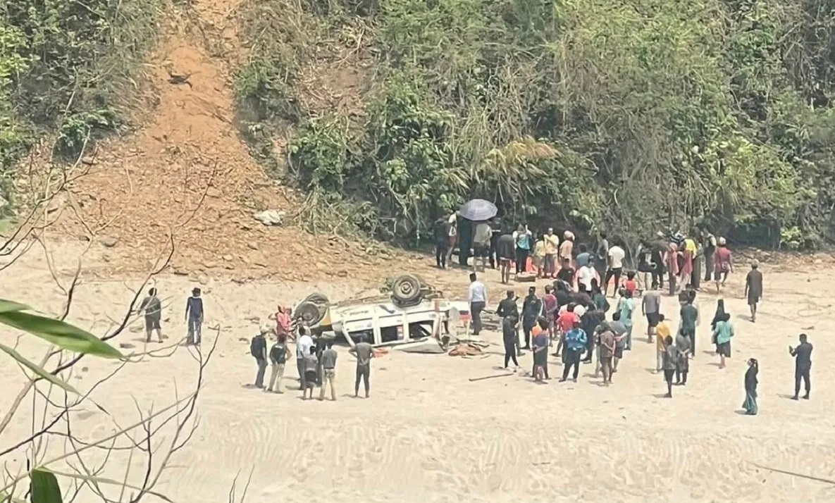 दूधकोशी किनारमा बोलेरो दुर्घटना, २ जनाको घटनास्थलमै मृत्यु