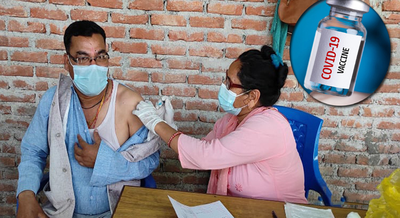 तिहार मनाउन उपत्यकाबाट बाहिरिने यात्रुलाई बसपार्कमै कोरोना विरुद्धको खोप
