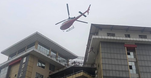 दाङ र पर्साका सङ्क्रमितलाई 'हवाई बेड लिफ्ट’ गरी झापा लगियो