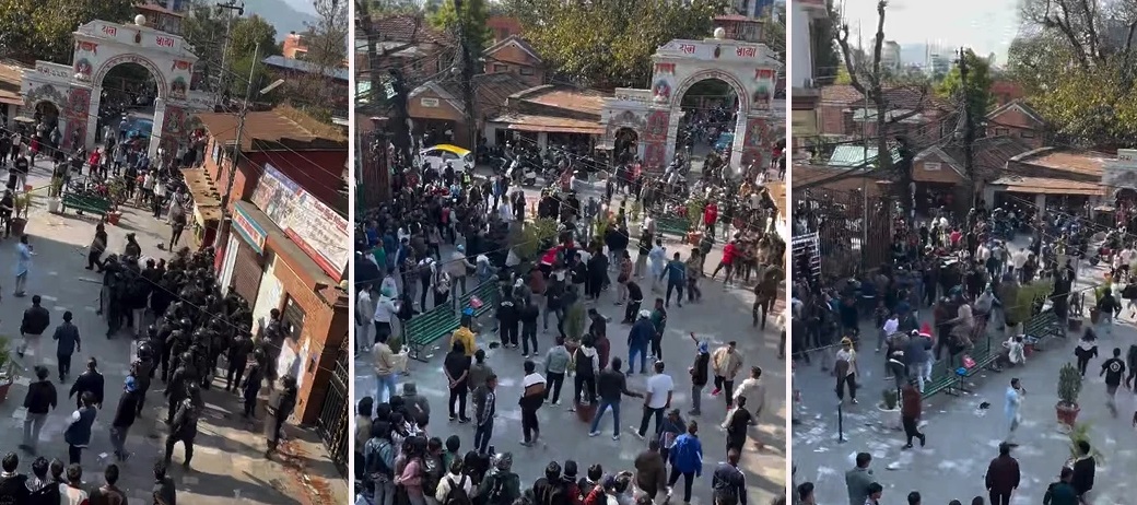 पाटन संयुक्त क्याम्पसमा नेविसंघ र अनेरास्ववियुबीच कुटाकुट