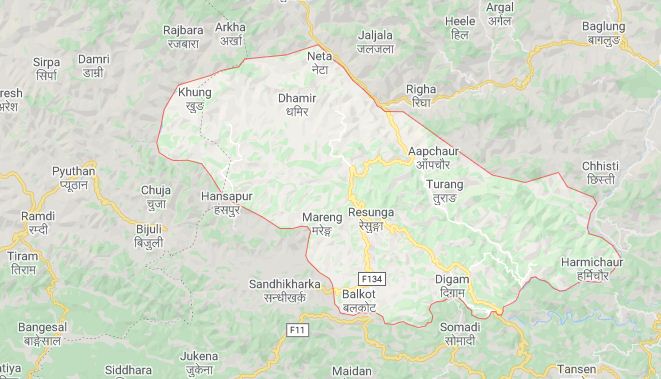 गुल्मीमा पहिराबाट जीप पुरिँदा एकको मृत्यु, पाँच जना घाइते