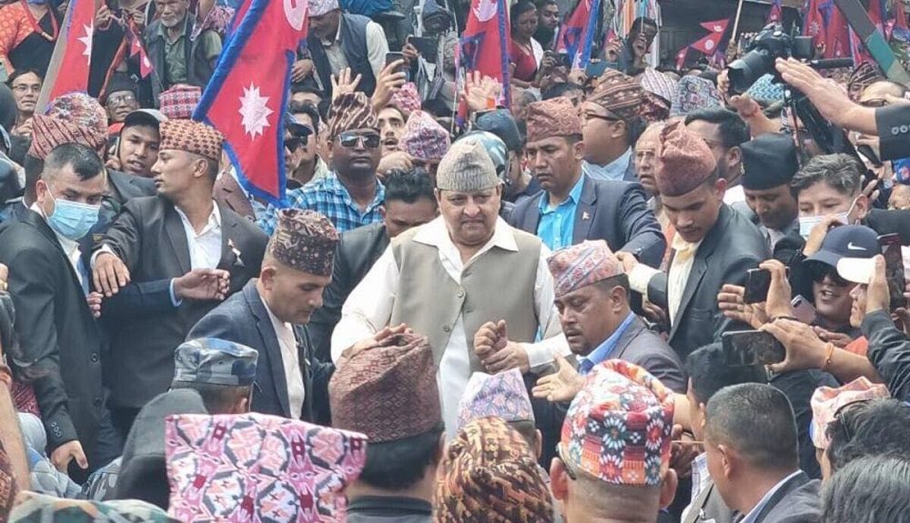 पूर्वराजा ज्ञानेन्द्र झापामा, राजावादीहरुले शक्ति प्रदर्शन गर्ने
