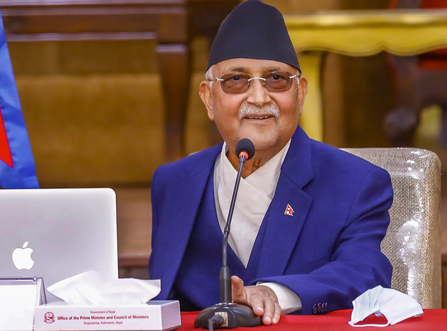 ओलीले औपचारिक ढंगबाटै अघि बढाए ‘बेग्लै पार्टी’