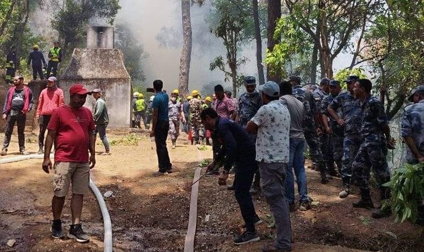 ललितपुरकोे गोदावरीमा डढेलोः  दुईजना घाइते, एकको अवस्था गम्भीर
