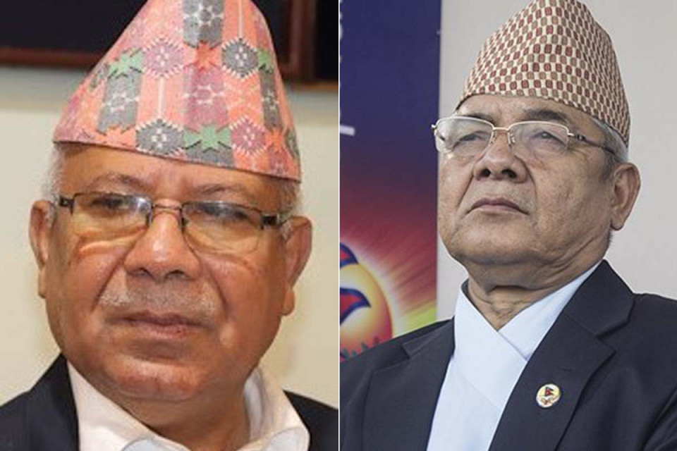 माधव नेपाल र वामदेव गौतमबीच भेटवार्ता