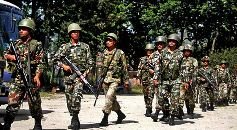 समुदायस्तरमा कोरोना फैलिएपछि खलङ्गामा सेना परिचालन