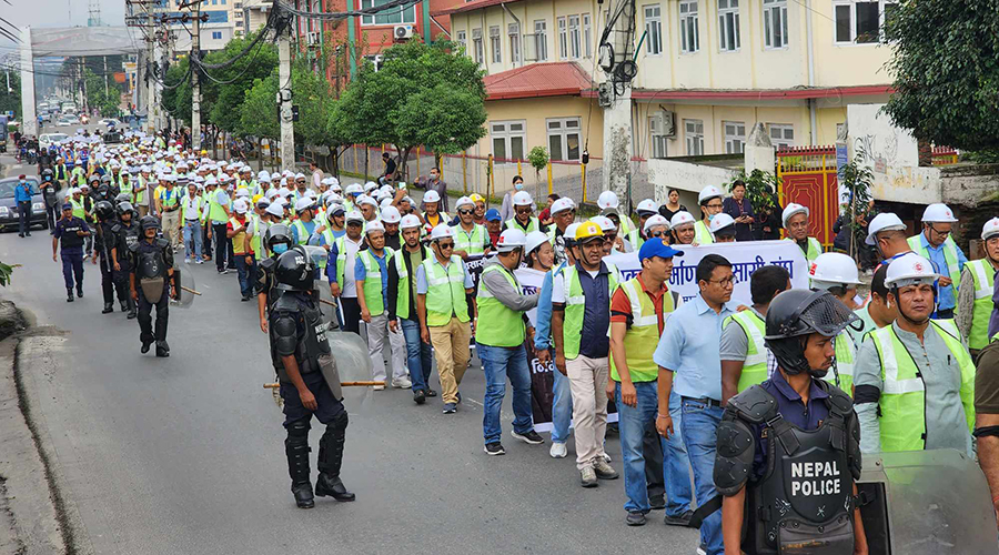 सरकारले माग सम्बोधन नगरे तेस्रो चरणको आन्दोलन थाल्ने  निर्माण व्यवसायीको चेतावनी