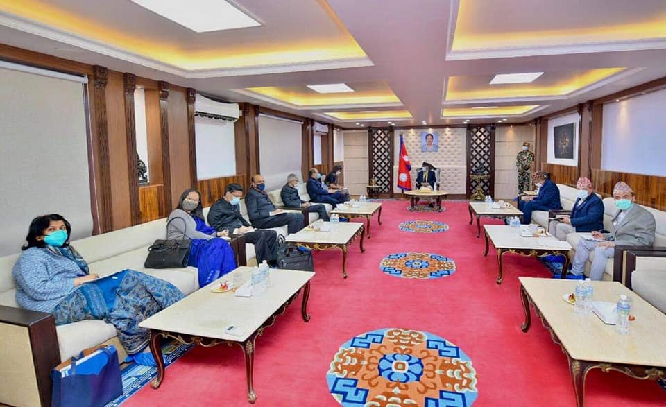 प्रधानमन्त्री र भारतीय विदेश सचिवबीच भेटवार्ता