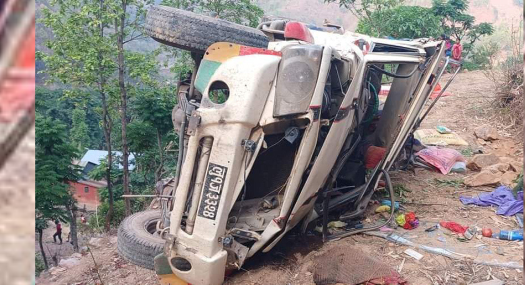 पाल्पामा जीप दुर्घटना, दुई जनाको मृत्यु, १३ घाइते