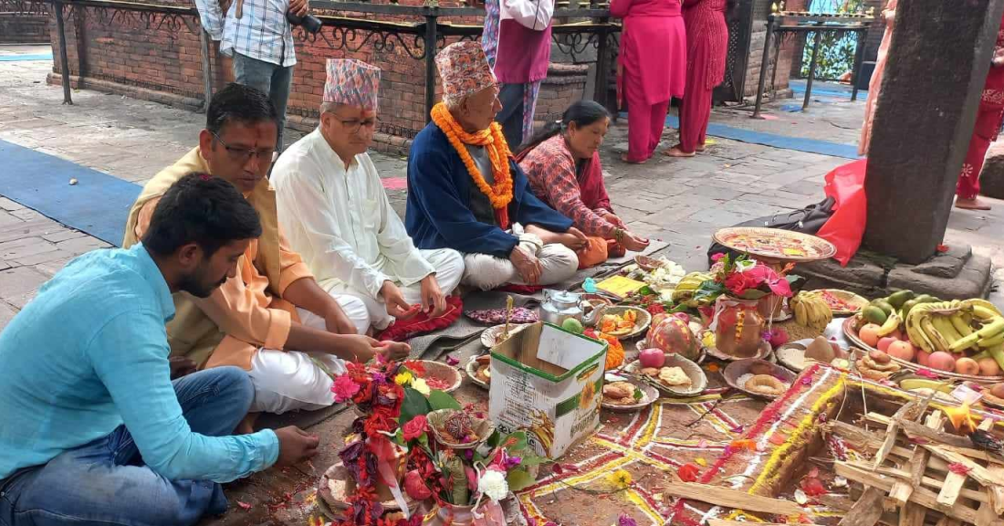 दोलखा भीमेश्वरमा राष्ट्रपतिको तर्फबाट क्षमा पूजा