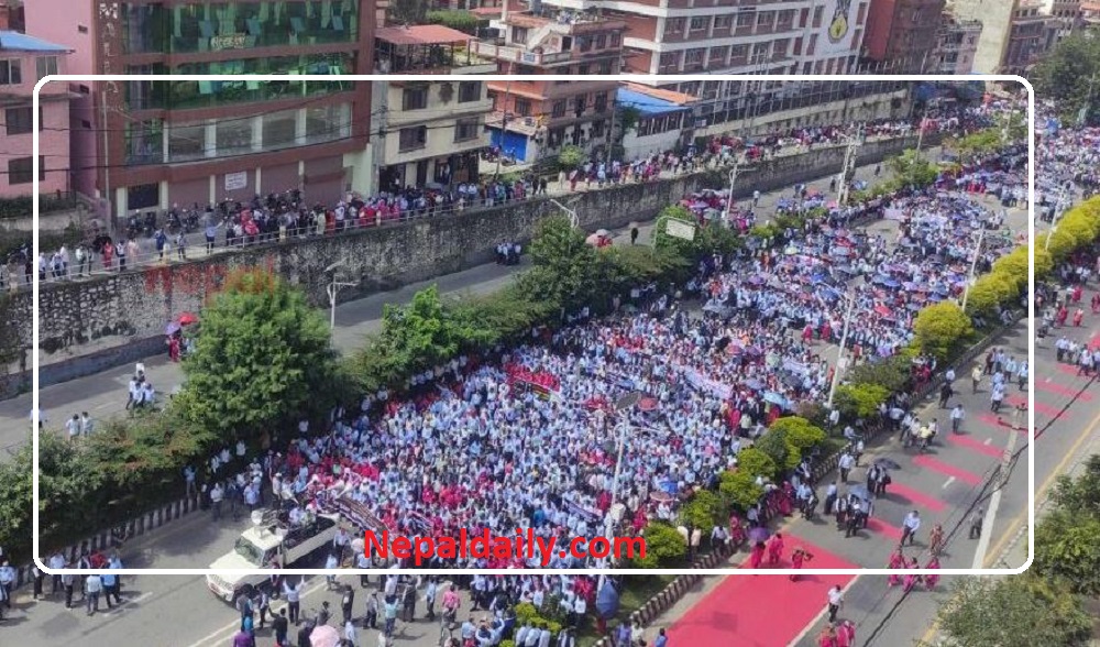 शिक्षक आन्दोलनको दोस्रो दिन, माइतीघर–वानेश्वर क्षेत्र अस्तव्यस्त