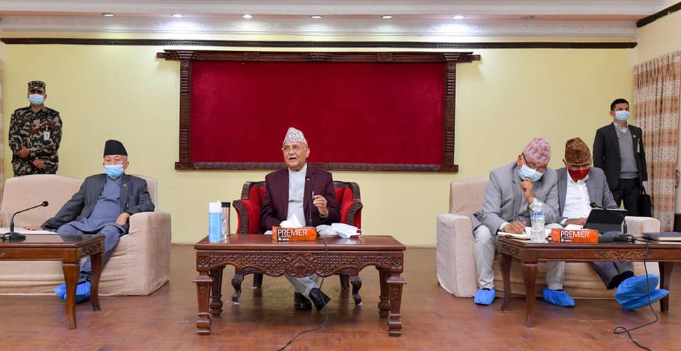 झुके ओली, १०औं महाधिवेशन आयोजक कमिटी विघटन हुने